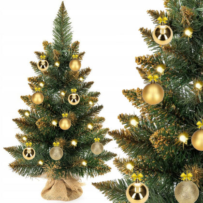 50cm Dirbtinė Kalėdų eglutė su papuošimais ir LED girlianda