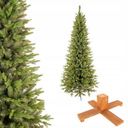 Siaura dirbtinė Kalėdų eglutė PE + PVC 220cm Franklin Slim