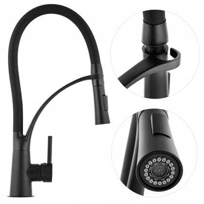 Virtuvinis maišytuvas Yoka Home Yap juodas