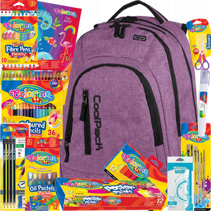 Mokyklinė kuprinė CoolPack su priedais