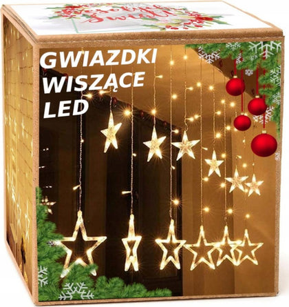 138 LED žvaigždžių užuolaidos