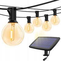 Sodo girlianda 760 cm + Saulės baterija + 25 lemputės 3W