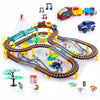 Elektrinis traukinys su bėgiais ir Automobilių lenktynių trasa Kinderplay