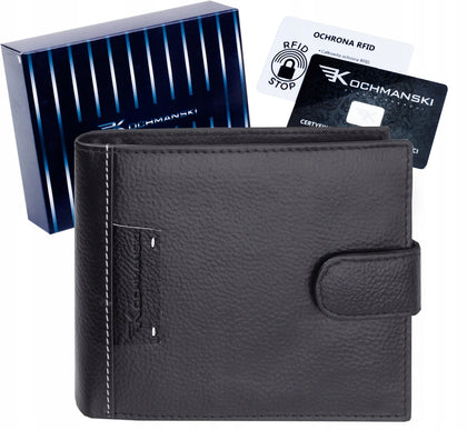KOCHMANSKI vyriška odinė piniginė RFID apsauga