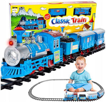 Elektrinis traukinys su šviesos ir garso efektais