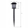 10vnt šviestuvas su saulės baterija, 35cm aukščio