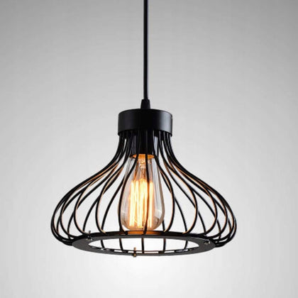 Pakabinamas šviestuvas Aucune E27 60W juodas