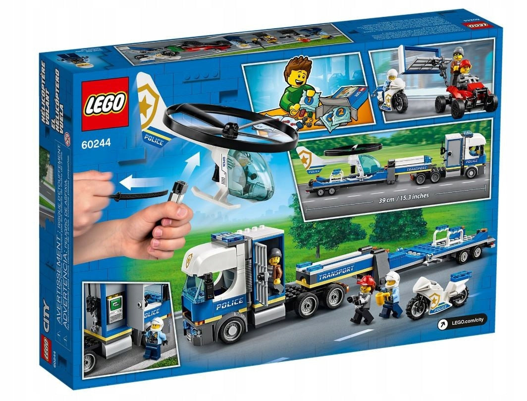 LEGO City 60244 policijos sraigtasparnio transportas 5+