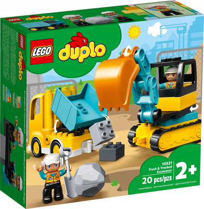 LEGO DUPLO sunkvežimis ir vikšrinis ekskavatorius 10931 2+