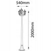 Sodo šviestuvas  3xE27 LANTERN HIGH POST 2m aukščio