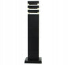 Kvadratinis sodo apšvietimo stulpas Superled E27 50 cm juodas