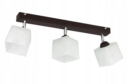 3x E27 rudos spalvos lubinis šviestuvas