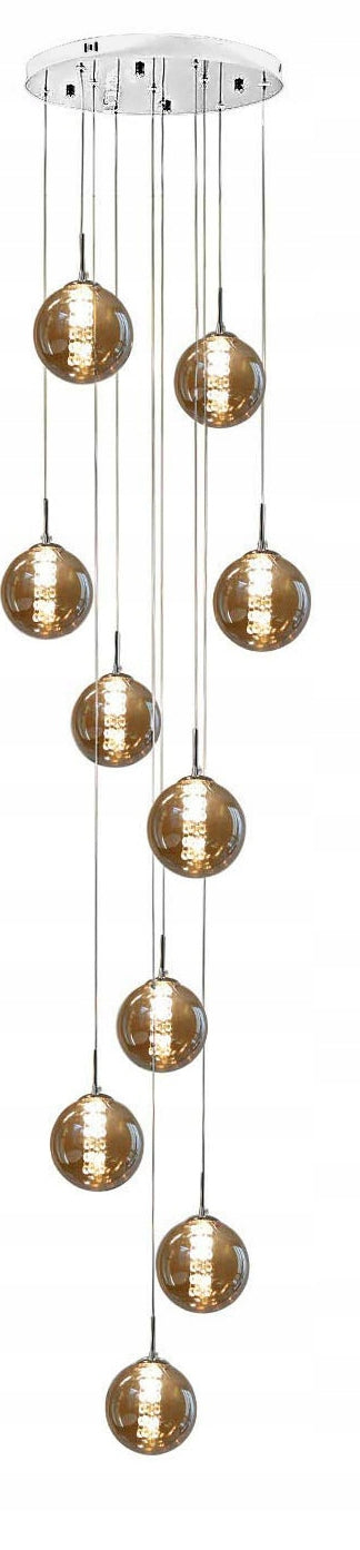 Stiklinis pakabinamas lubinis šviestuvas