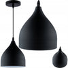 Pakabinamas šviestuvas Lumiled E27, juodas