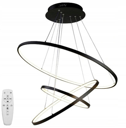 Pakabinamas šviestuvas SuperLED Ring 8168 juodas LED 11700lm