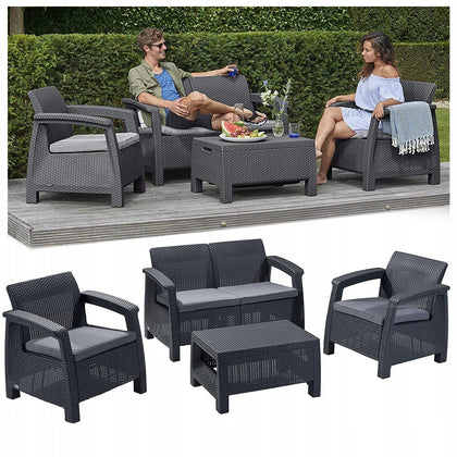 Sodo baldų komplektas Allibert Corfu