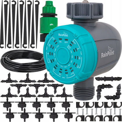 Lašelinio laistymo sistema su valdikliu