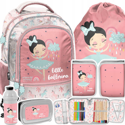 Mokyklinė kuprinė Paso su priedais / balerina