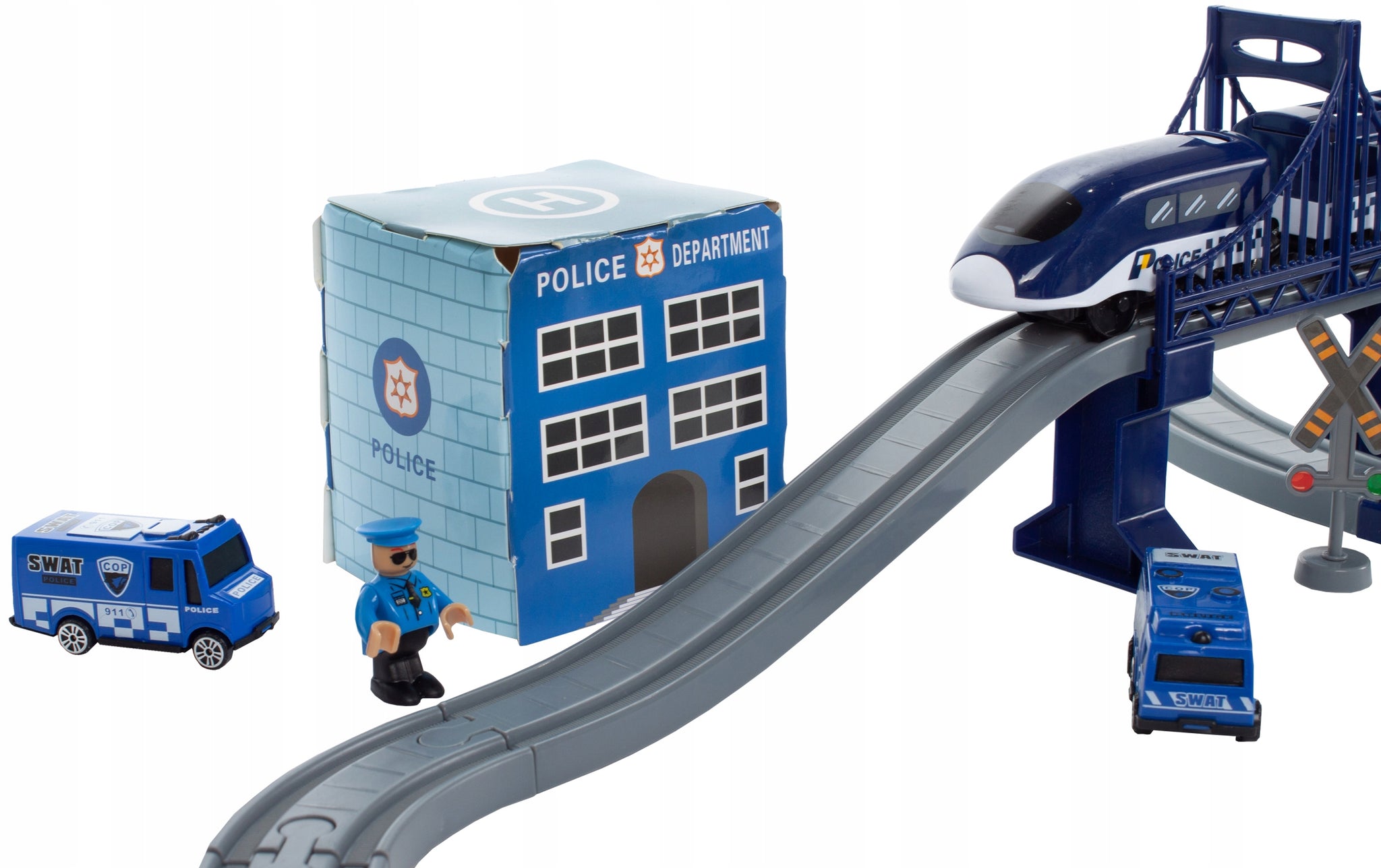 Elektrinis MalPlay policijos traukinys