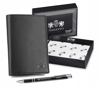 Zagatto vyriška odinė piniginė su RFID kortelės apsauga