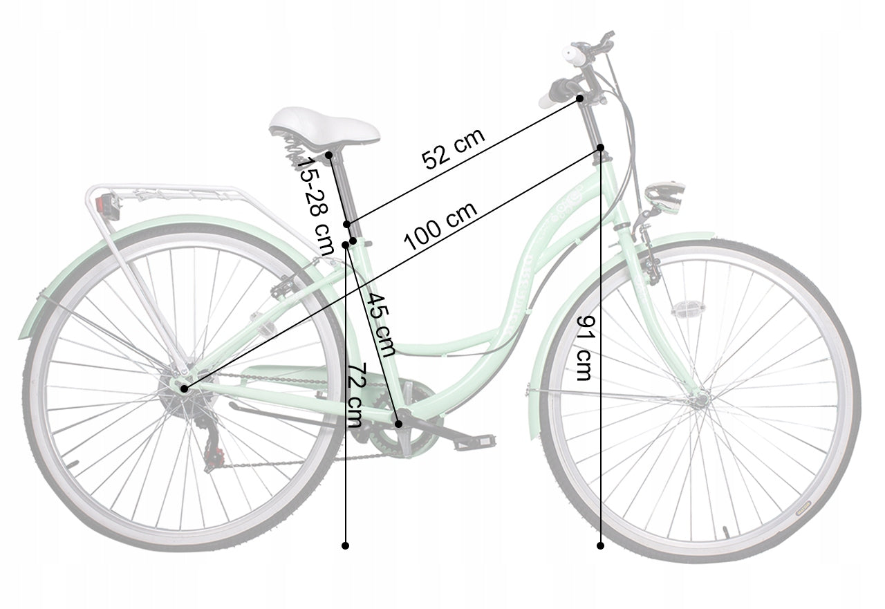 Miesto dviratis MalTrack Dreamer rėmas 18