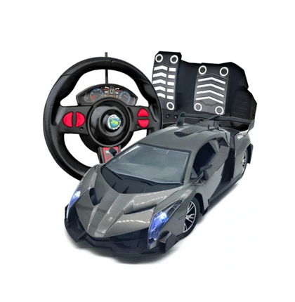 Nuotoliniu būdu valdomas automobilis su vairu