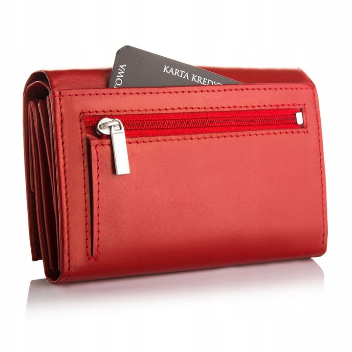 Betlewski moteriška natūralios odos piniginė