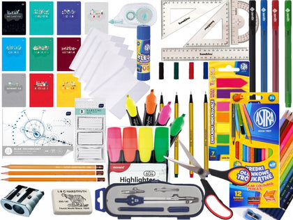 Mokyklinis rinkinys 57 vnt. 4-8 klasė + pamokų tvarkaraštis