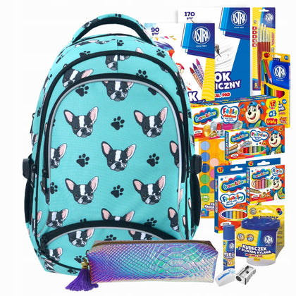 Mokyklinė kuprinė INCOOD su kanceliariniu rinkiniu