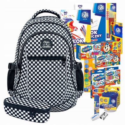 Mokyklinė kuprinė INCOOD su kanceliariniu rinkiniu