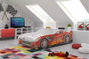 Vaikiška lova - automobilis su čiužiniu