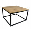 Žurnalinis staliukas 70 x 70 x 45 cm juodas / ąžuolas